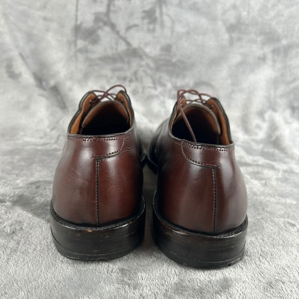 Alden Mens Burgundy Leather Oxford Dress Shoes Made in USA Size 9 A/C